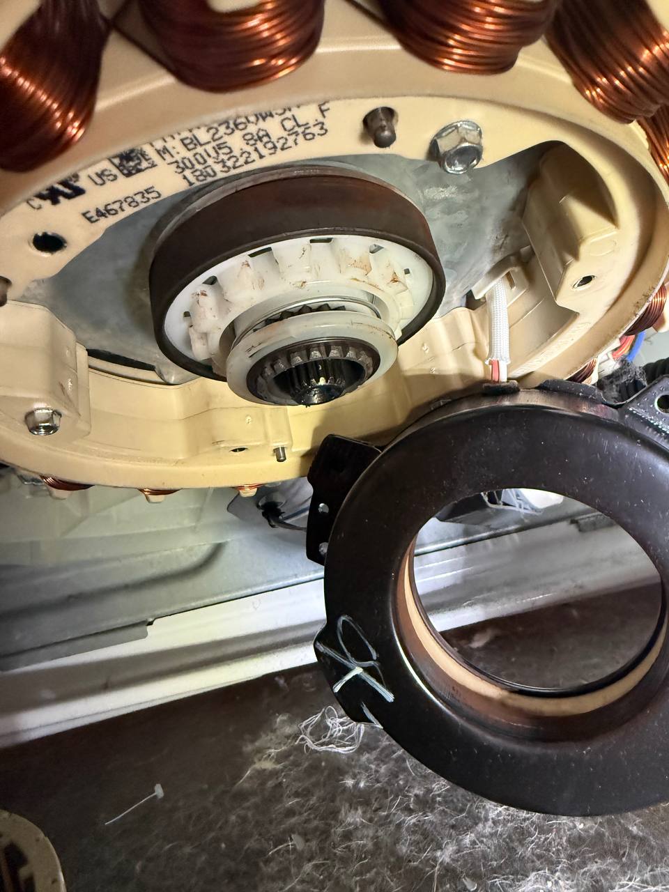 Washer motor bearing disassembly - Done Right Appliance Repair